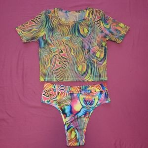 Psychedelic Matching Rave/Festival Outfit